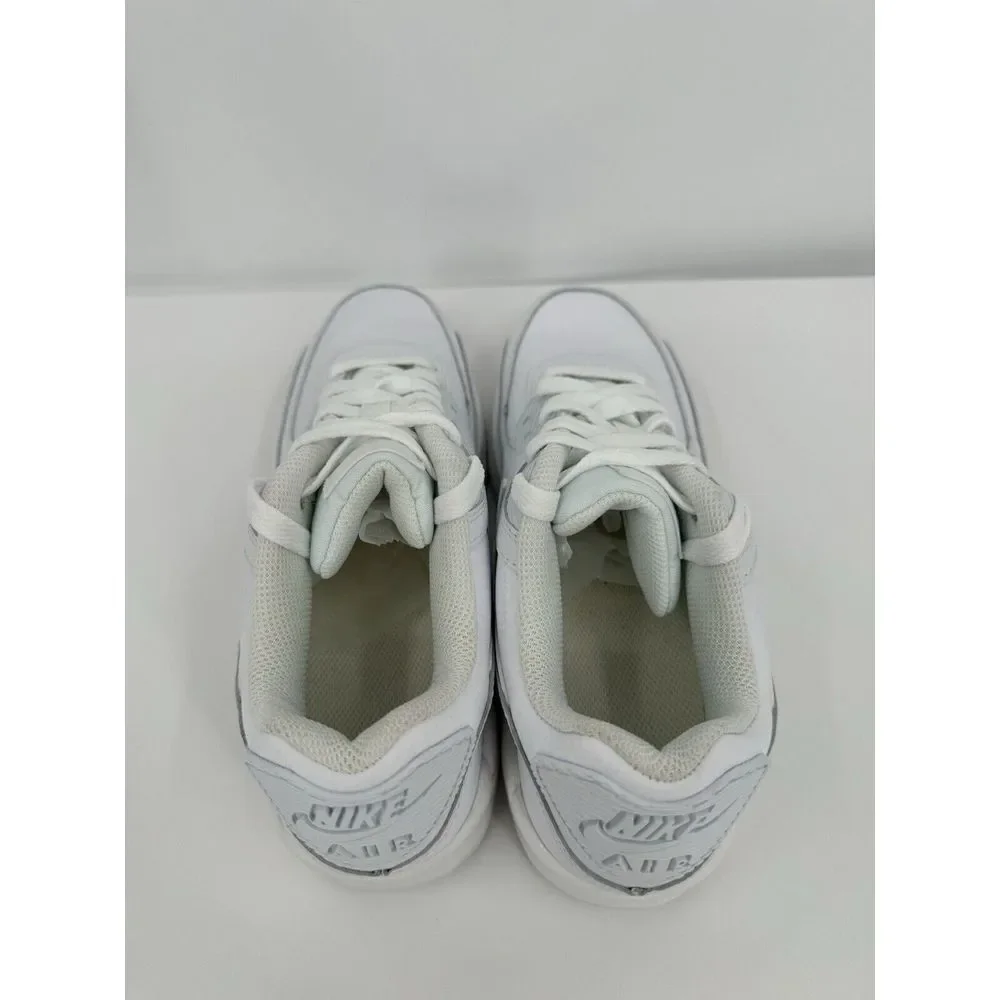 Nike Air‎ Max 90 GS Size 5.5 Youth Triple White New Sneakers Retro Shoes